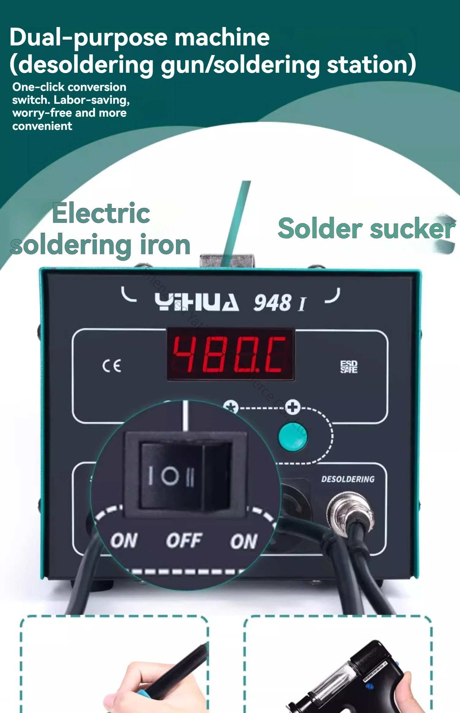 Yeni 948-I Otomatik Elektrikli - Desoldering Gun Vacuum Electric incelemesi ve fiyatı