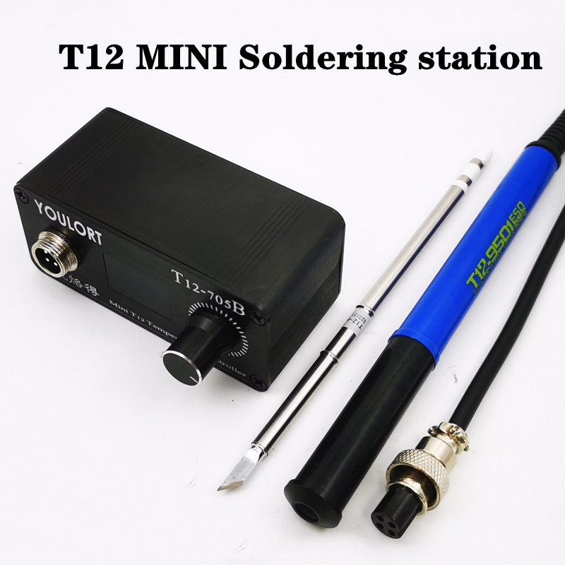 MINI T12-705B Havya istasyonu  - Soldering Station T12 Oled incelemesi ve fiyatı