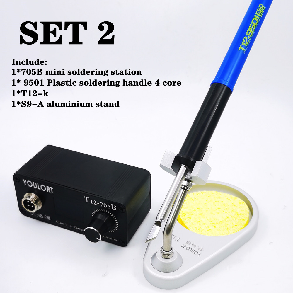 MINI T12-705B Havya istasyonu  - Soldering Station T12 Oled incelemesi ve fiyatı