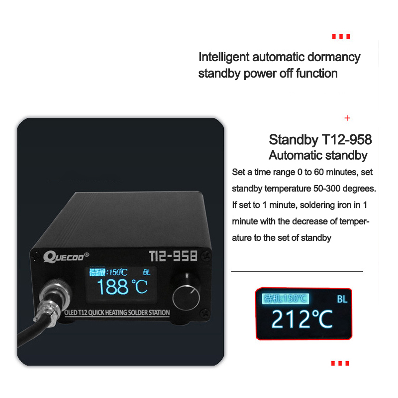 T12-958 Mini Akıllı Lehimleme  - Soldering Station T12 Oled incelemesi ve fiyatı