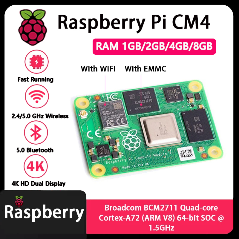 Raspberry Pi CM4 1GB/2GB/4GB/8 - Raspberry Pi Compute Module 4 8Gb 32Gb incelemesi ve fiyatı