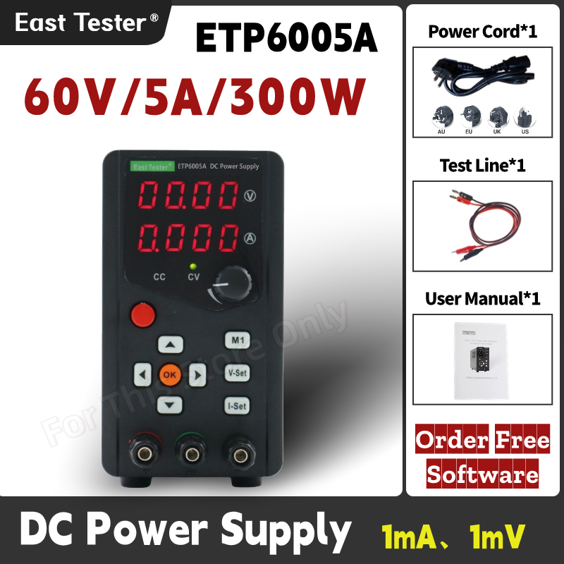 ETP6005A yüksek verimli tek ka - Programmable Dc Power Supply 60V 5A incelemesi ve fiyatı